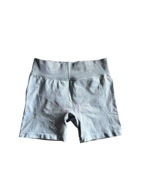 DFYNE Blue Compression Scrunch Impact Activewear Women's Large Shorts